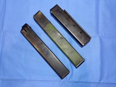 Unmarked WWII SMG Magazine Lot of 3