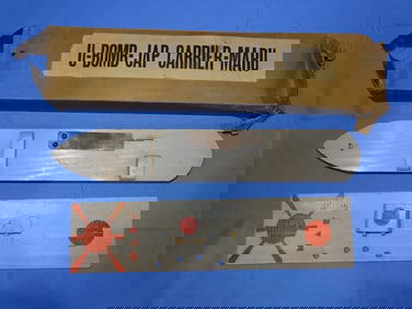 WWII "U-BOMB-JAP CARRIER-MARU" BOXED HOMEFRONT EXPLODING WOODEN TOY
