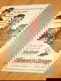 1962 WWII Movie Poster "The Password is Courage" Iron Cross Winner 27"x41"
