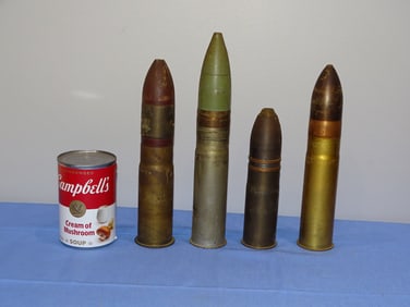 Inert / Dewat Ordnance, WWII - Vietnam War Era 37mm Artillery Shell Lot