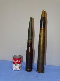 Inert / Dewat Ordnance, WWII - Vietnam War Era 37mm & 40mm Artillery Shell Lot