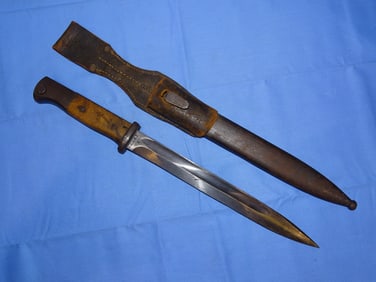 WWII German k98 k-98 Combat Bayonet, Matching #'s w/ Frog 44asw