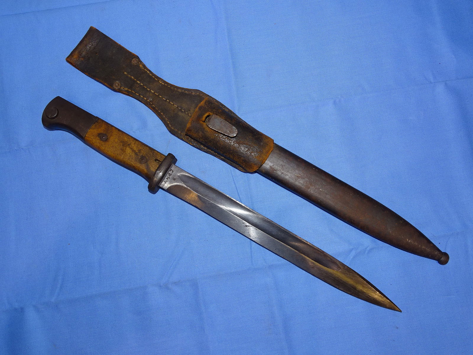 WWII German k98 k-98 Combat Bayonet, Matching #'s w/ Frog 44asw (1 of 13)