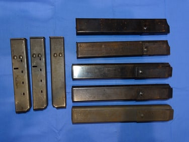 Lot of WWII - Vietnam War Era SMG M3 Greasegun & Other Magazines