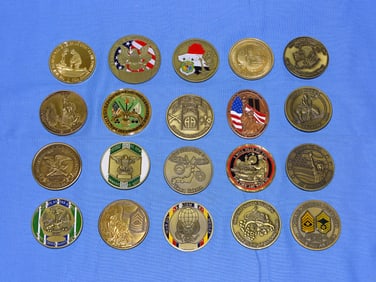 Military Challenge Coin Lot of 20