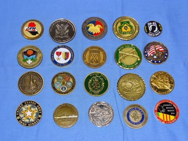 Military Challenge Coin Lot of 20