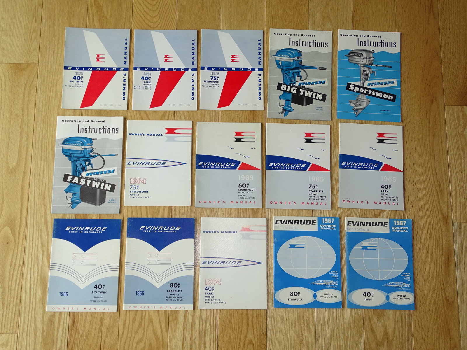 Vintage Elto Evinrude Outboard Motor Brochure Lot, 1940's 1950's 1960's (1 of 6)