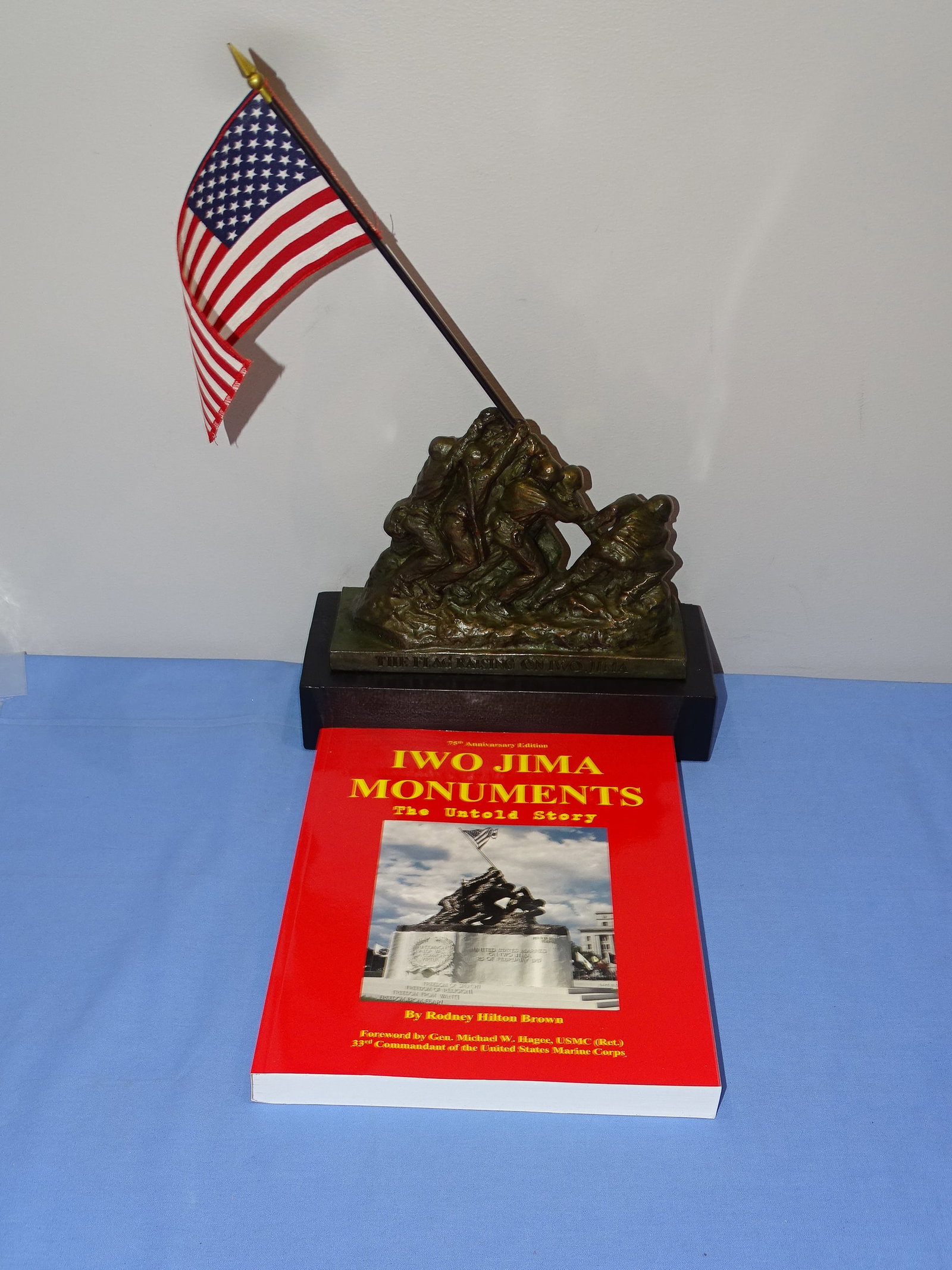 ICONIC & RARE 1945 Felix de Weldon IWO JIMA Flag Raising Statue, WWII USMC (1 of 11)