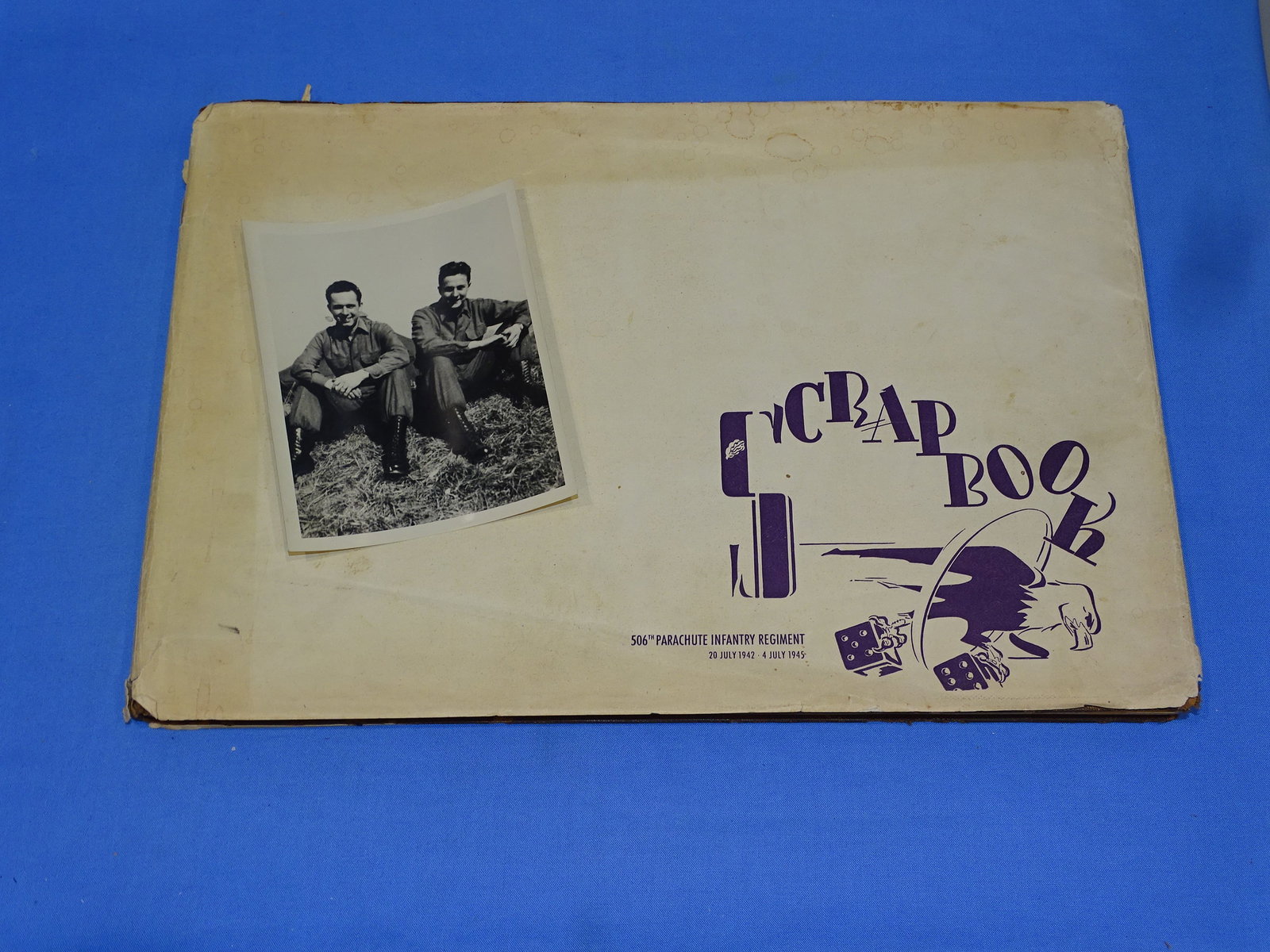 Original WWII 101st Airborne 506th PIR Band of Brothers CURRAHEE Scrapbook ID'd (1 of 15)