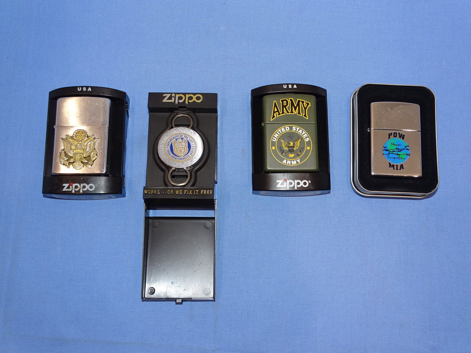 Lot of Iraqi War Era ZIPPO Military Lighters, Etc (1 of 3)