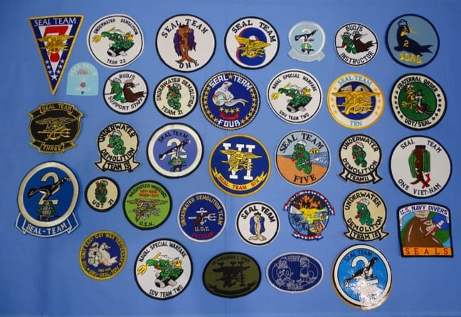 1970's, 80's, 90's Military Patch Lot, USN SEALS, SEAL TEAM (1 of 6)