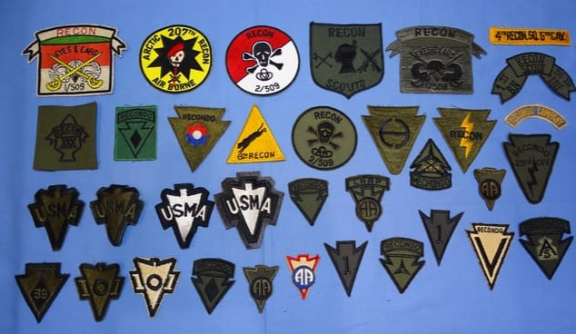 1970's, 80's, 90's Military Patch Lot, RECON RECONDO (1 of 6)