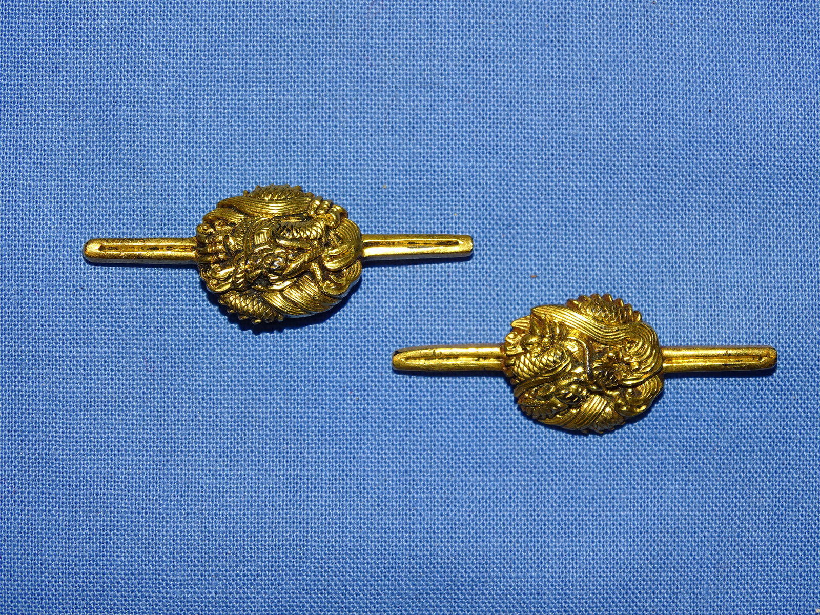 Japanese Samurai Sword Fittings, Menuki Matching Pair, Dragons (1 of 3)
