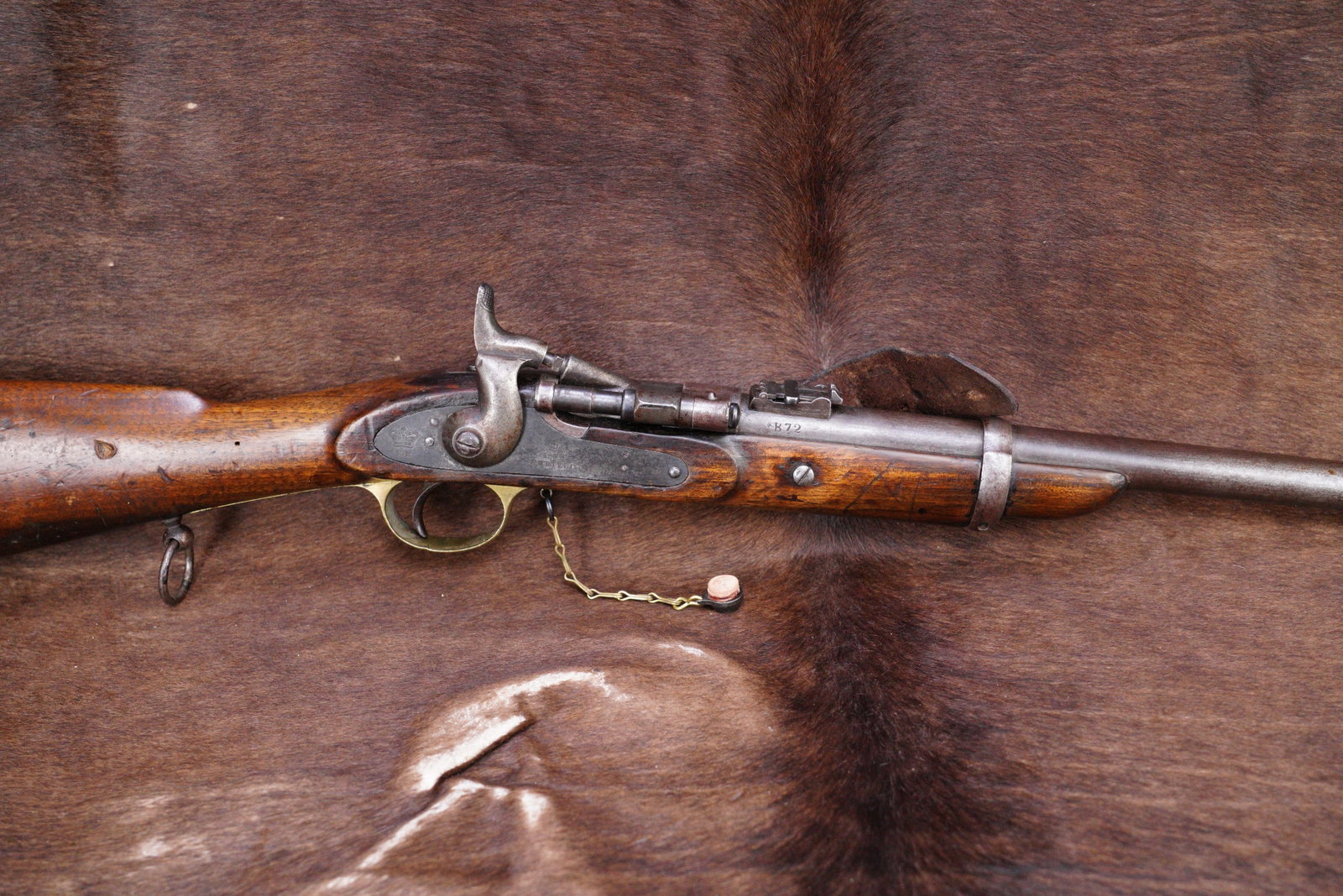 British 1870s Snider Enfield MkIII Cavalry Carbine .577 Single Shot Rifle 1870 Antique: Make: Royal Small Arms Factory at Enfield Model: Snider Enfield MkIII Cavalry Carbine Serial Number: B72 Year of Manufacture: 1870 Caliber:
