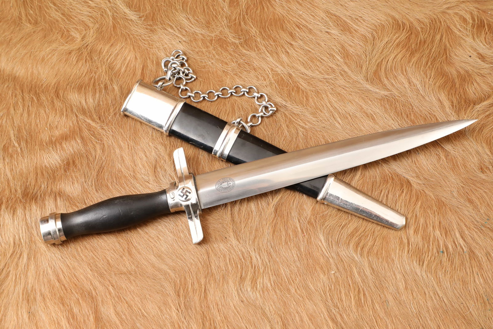 German WW2 Reichspost Postal Protection Official Paul Weyersberg Leader’s Dress Dagger &: The German Reichspost, like many German organizations of WW2, were paramilitary in nature. Their duties consisted of censoring and distributing mail within Germany and in annexed territories of the Th