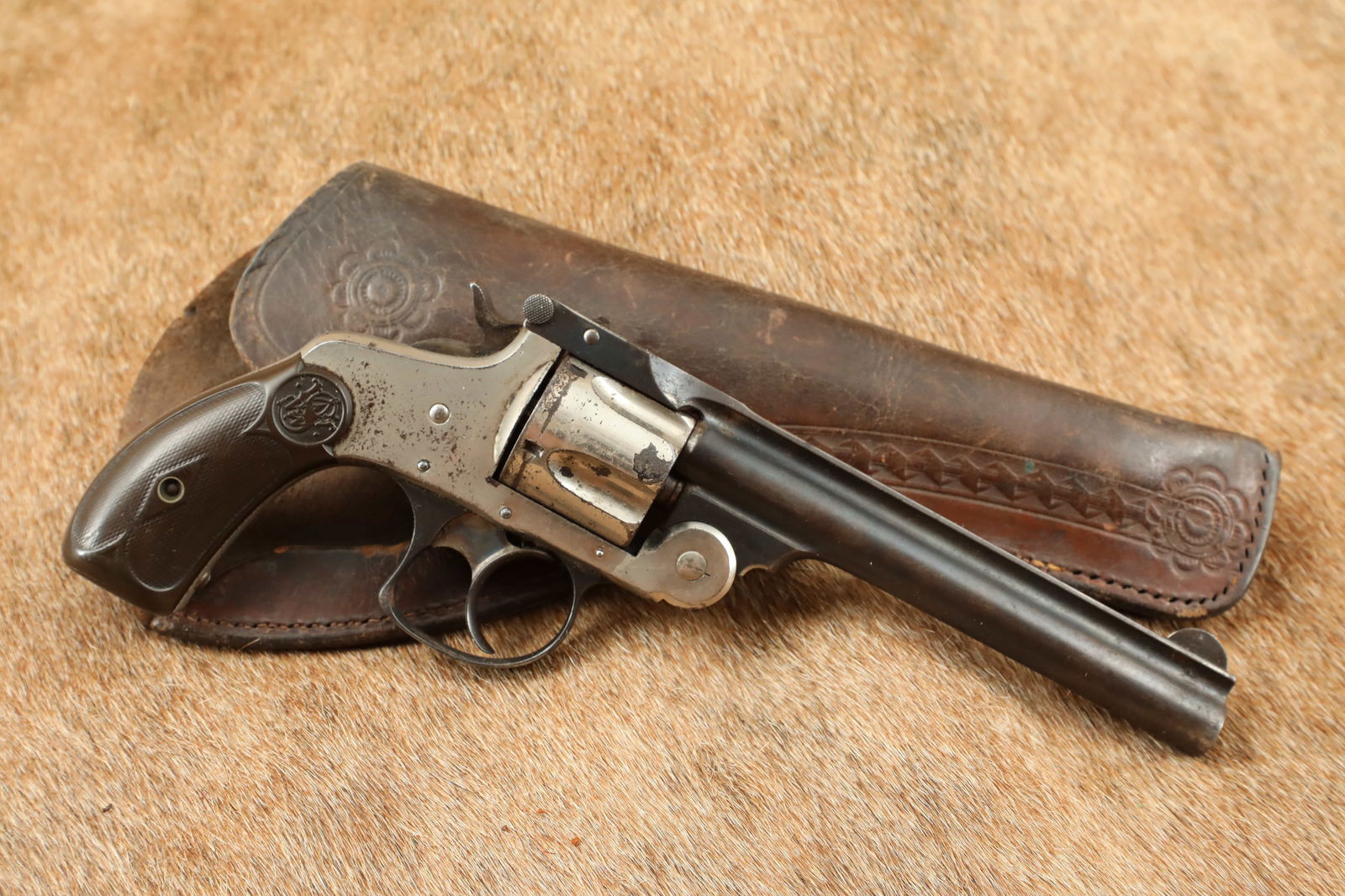 Smith & Wesson S&W .38 Double Action 3rd Model 5” DA/SA Revolver & Holster 1884-1895 Antique: Make: Smith & Wesson Model: .38 Double Action 3rd Model Serial Number: 206186 Year of Manufacture: 1884-1895 Caliber: .38 S&W Action Type: Top Break Double Action / Single Action Auto-Ejecting Revolve