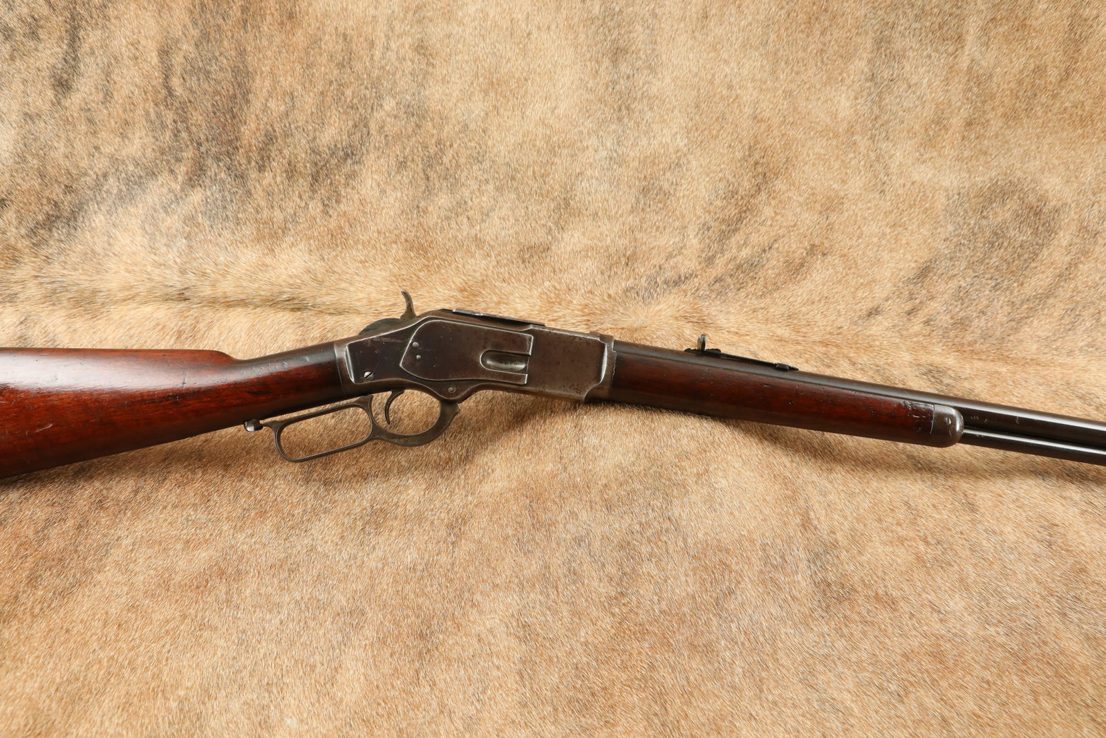 Antique Winchester Model 1873 .32-20 WCF 24" Round Barrel Lever Action Rifle 1893: Make: Winchester Repeating Arms Model: 1873, 3rd Model Serial Number: 458569B Year of Manufacture: 1893 Caliber: .32-20 Winchester Center Fire (WCF) Action Type: Lever Action Rifle with Full-Length Tu
