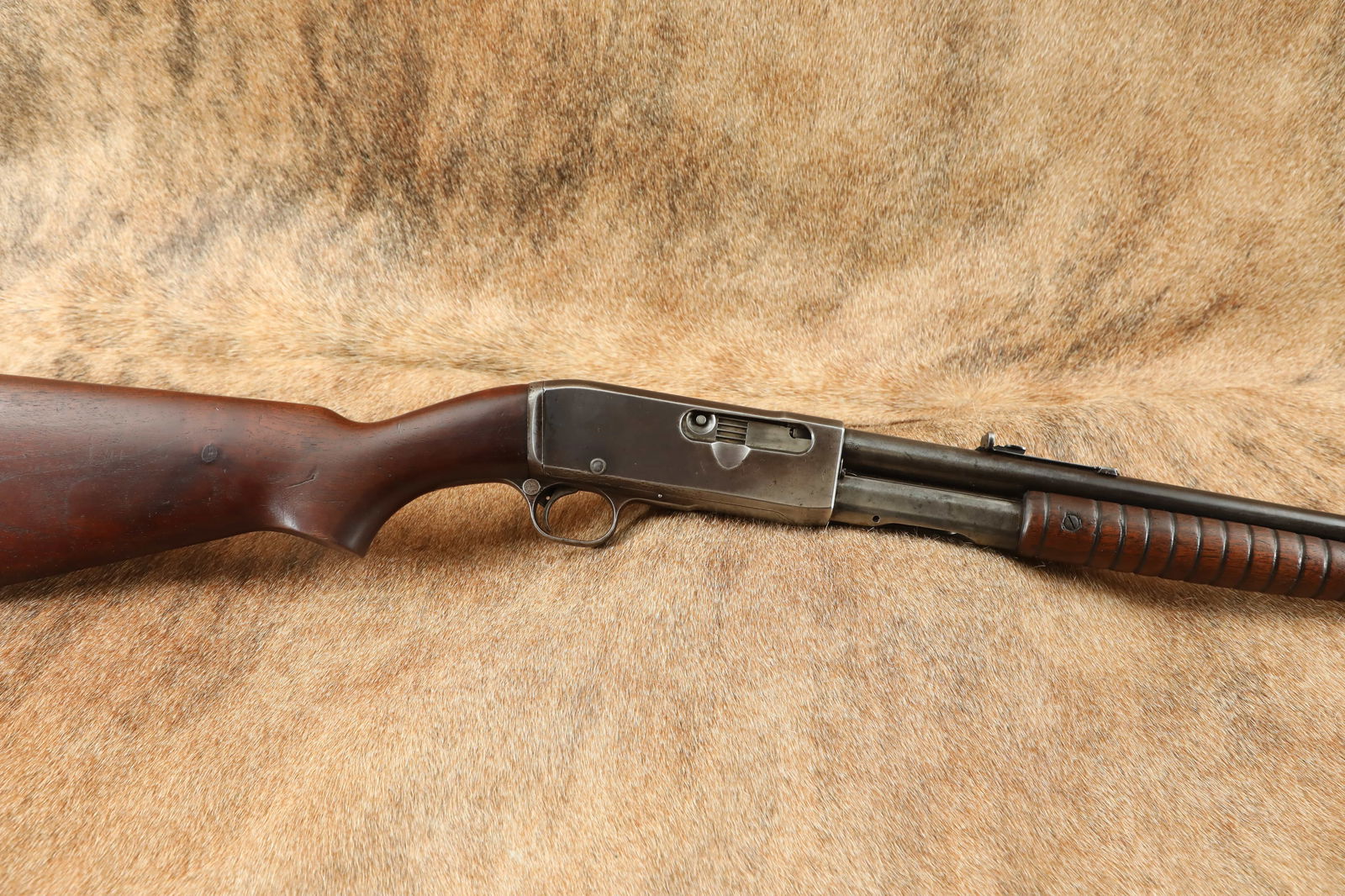 Remington Model 14 .30 Rem 24” Slide Pump Action Spiral Mag Tube Rifle 1918 C&R: Make: Remington Model: 14 Serial Number: 64075 Year of Manufacture: 1918 Caliber: .30 Remington Action Type: Pump / Slide Action Takedown Rifle, Unique Spiral Magazine Barrel Length: 24? Sights