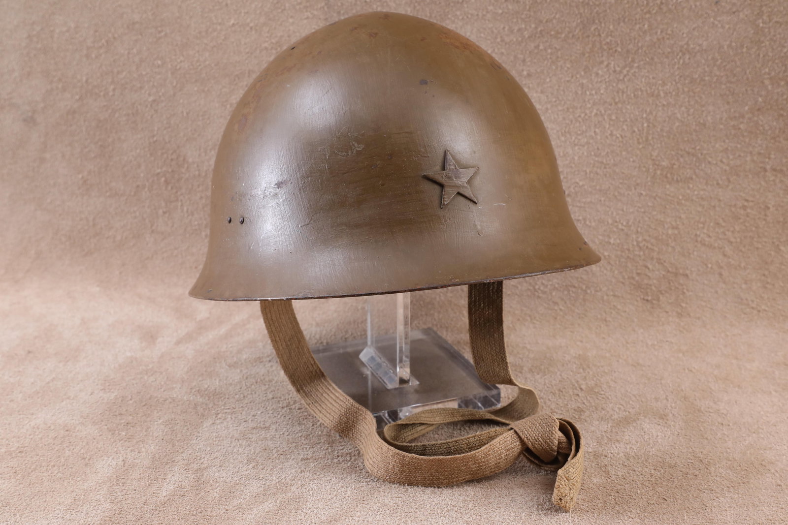 Imperial Japanese Army WW2 Type 90 Steel Combat Helmet (1 of 14)