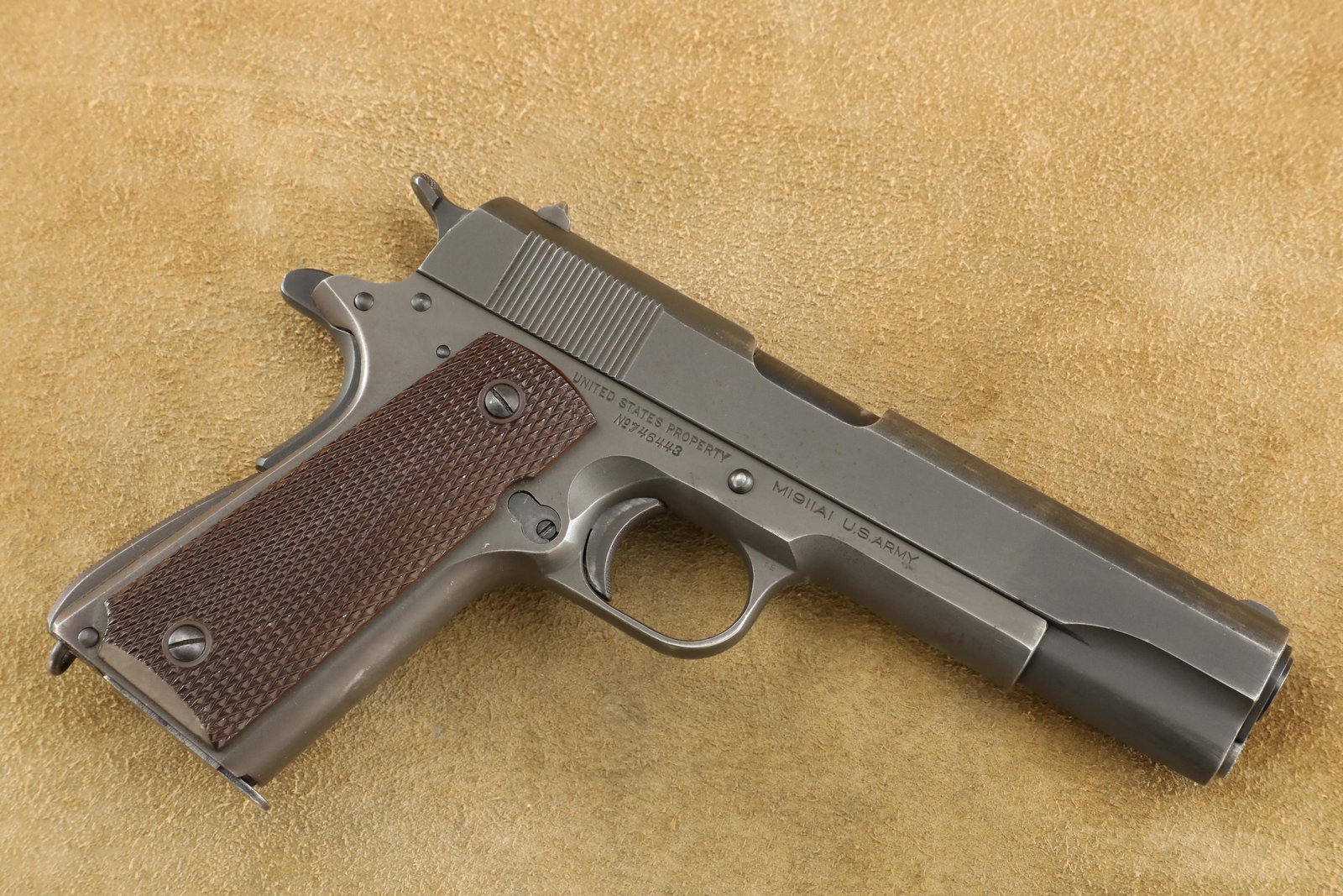 Matching WWII Colt U.S. Army Model M1911A1 .45 ACP Military Semi-Automatic Pistol, 1941 C&R (1 of 20)