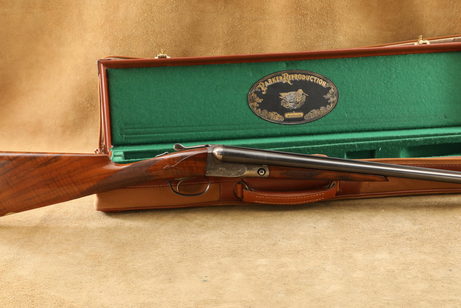 Cased Winchester Parker Reproduction DHE Grade 20 GA 26" MOD/IC SXS Double Shotgun (1 of 20)