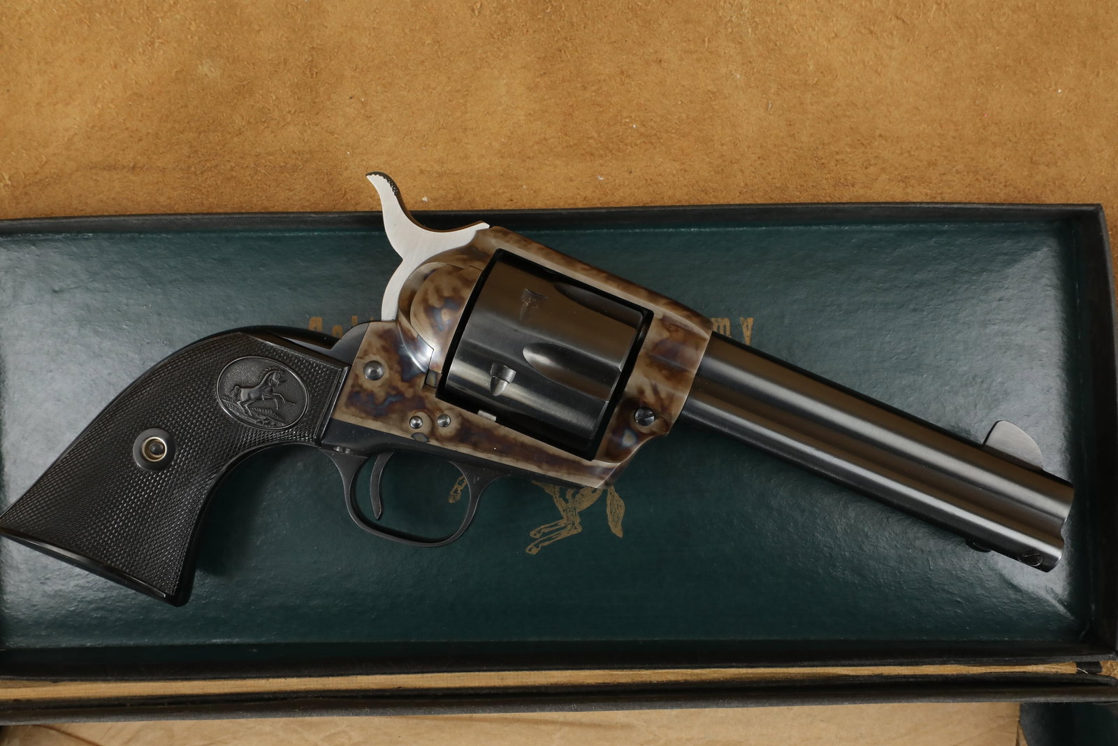 Boxed Colt 2nd Generation Single Action Army SAA Blue 4 3/4" .45 Revolver, 1958 C&R (1 of 20)