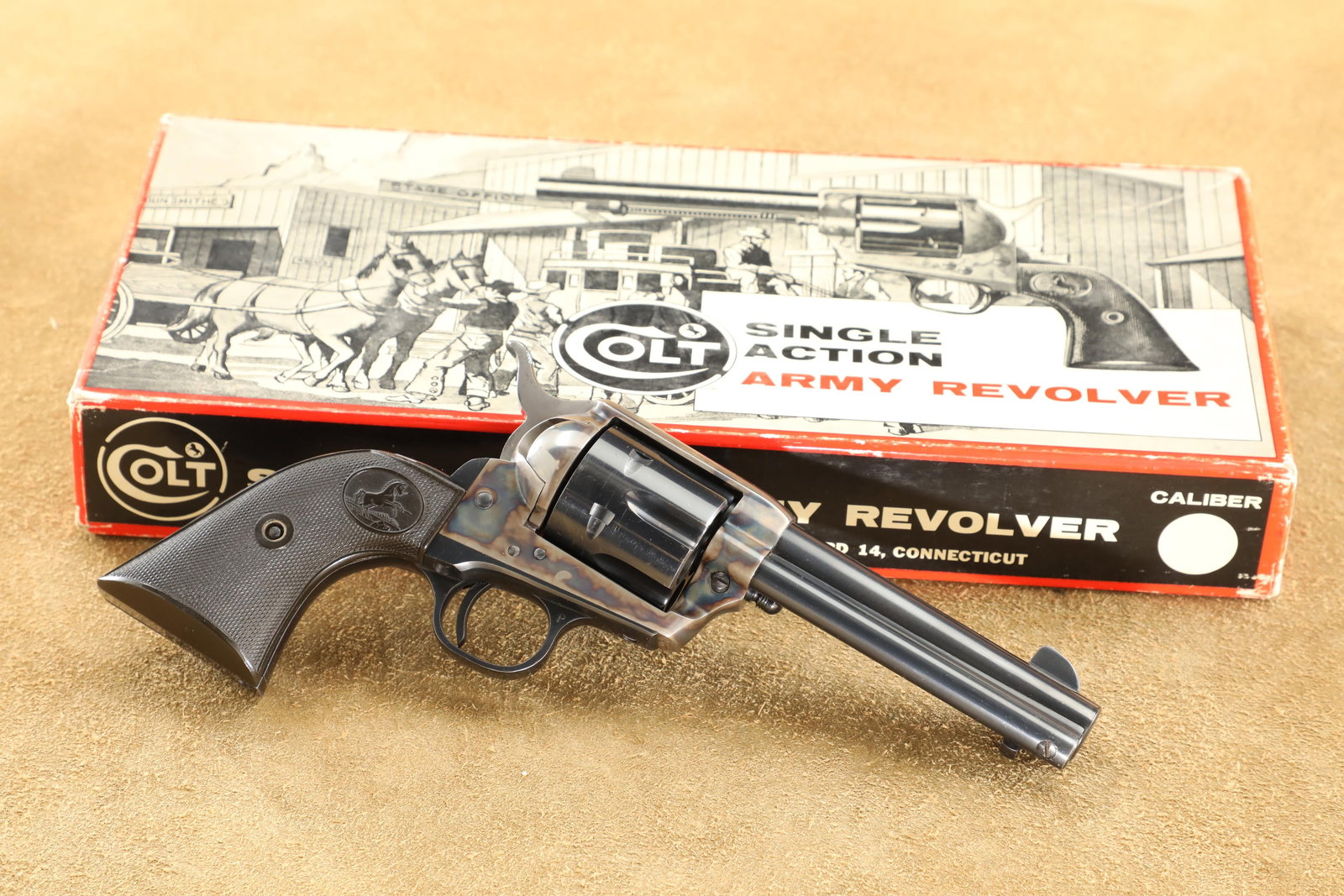 Stagecoach Box Colt 2nd Generation Single Action Army SAA 4 3/4" .45 Revolver, 1968 C&R (1 of 20)