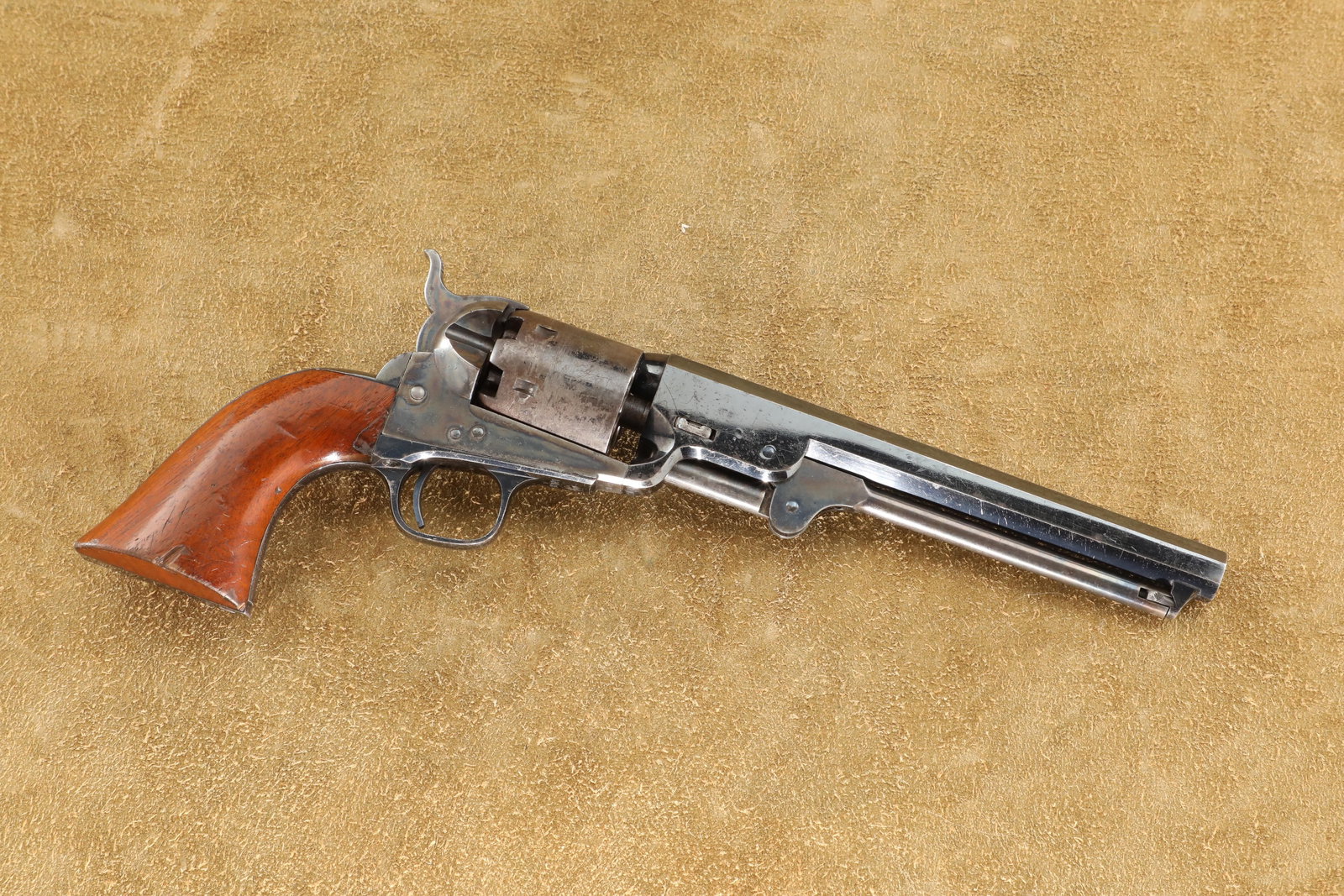 Beautiful Iron Frame Colt Model 1851 Navy 7 1/2" .36 Cal. Percussion Revolver, 1866 Antique (1 of 20)