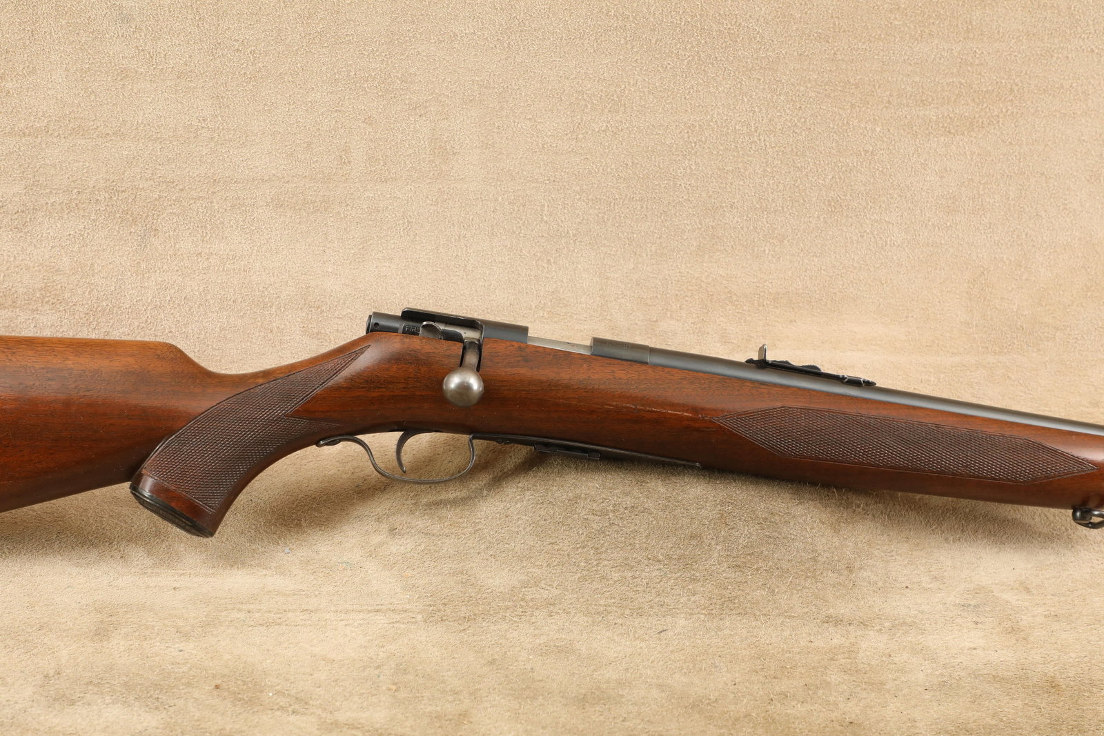 Winchester Model 75 Sporting 24" .22 LR Detachable Mag Rimfire Bolt Action Rifle, 1949 C&R: Make: Winchester Model: 75 Sporting Serial Number: 50891 Year of Manufacture: 1949 Caliber: .22 Long Rifle Action Type: Bolt Action Rimfire Rifle F