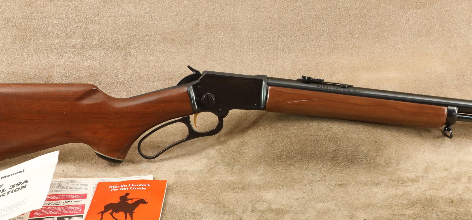 Marlin JM Marked Original Golden 39A 24" .22 Short, Long, LR Lever Action Rifle w/ Manual, 1981 (1 of 20)