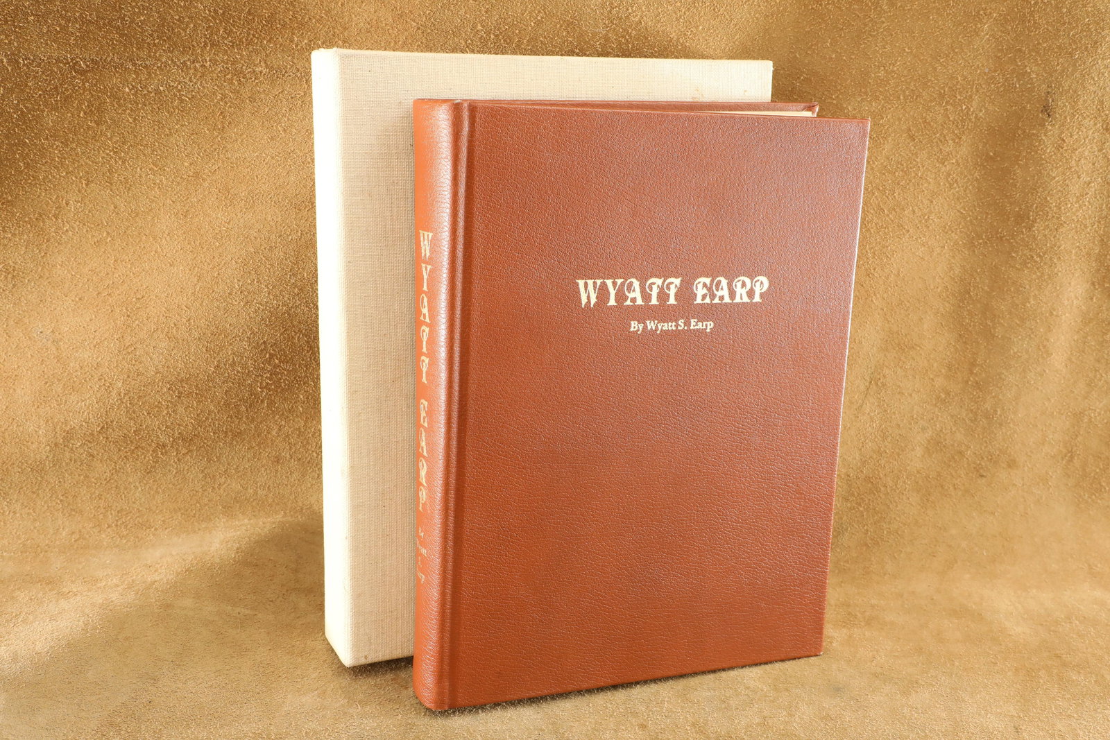 Vintage 1981 "Wyatt Earp By Wyatt S. Earp" Privately Published Book W/ Slip Case, Rare, Out of Print: Very Good Condition. Some light scuffing to the edges of the spine and corners of the covers. A "dog ear" to the bottom corner of page 113, and some light wr
