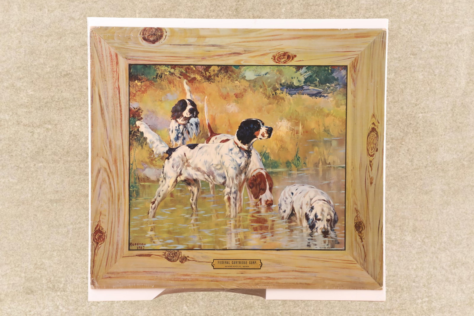 Vintage Federal Cartridge Corp. Store Advertising Display Cooling Off By Percival Rosseau (1 of 8)