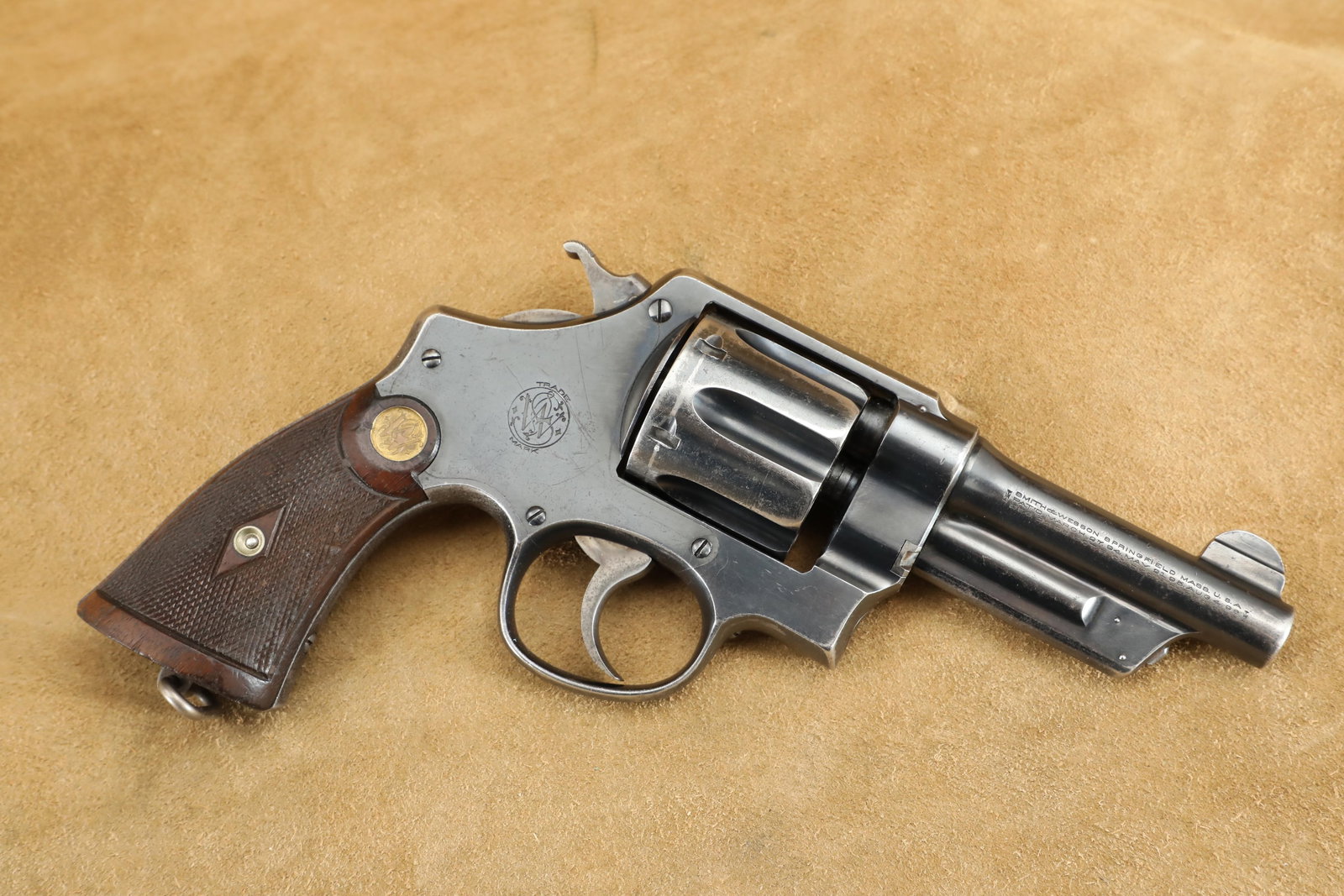 Smith & Wesson .44 Hand Ejector 1st Model Triple Lock - Model of 1908 .44 Special. 4", C&R (1 of 20)