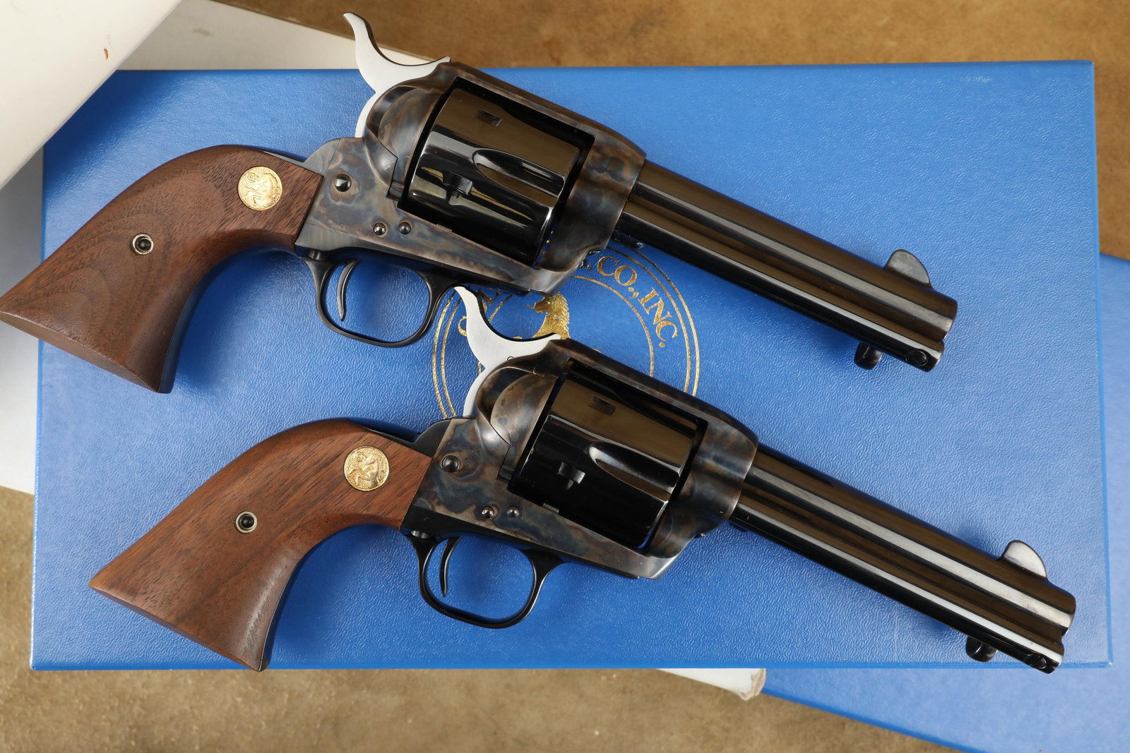 Boxed Consecutive Pair Colt Frontier Six Shooter Single Action Army SAA .44-40 Revolvers 1993 (1 of 20)