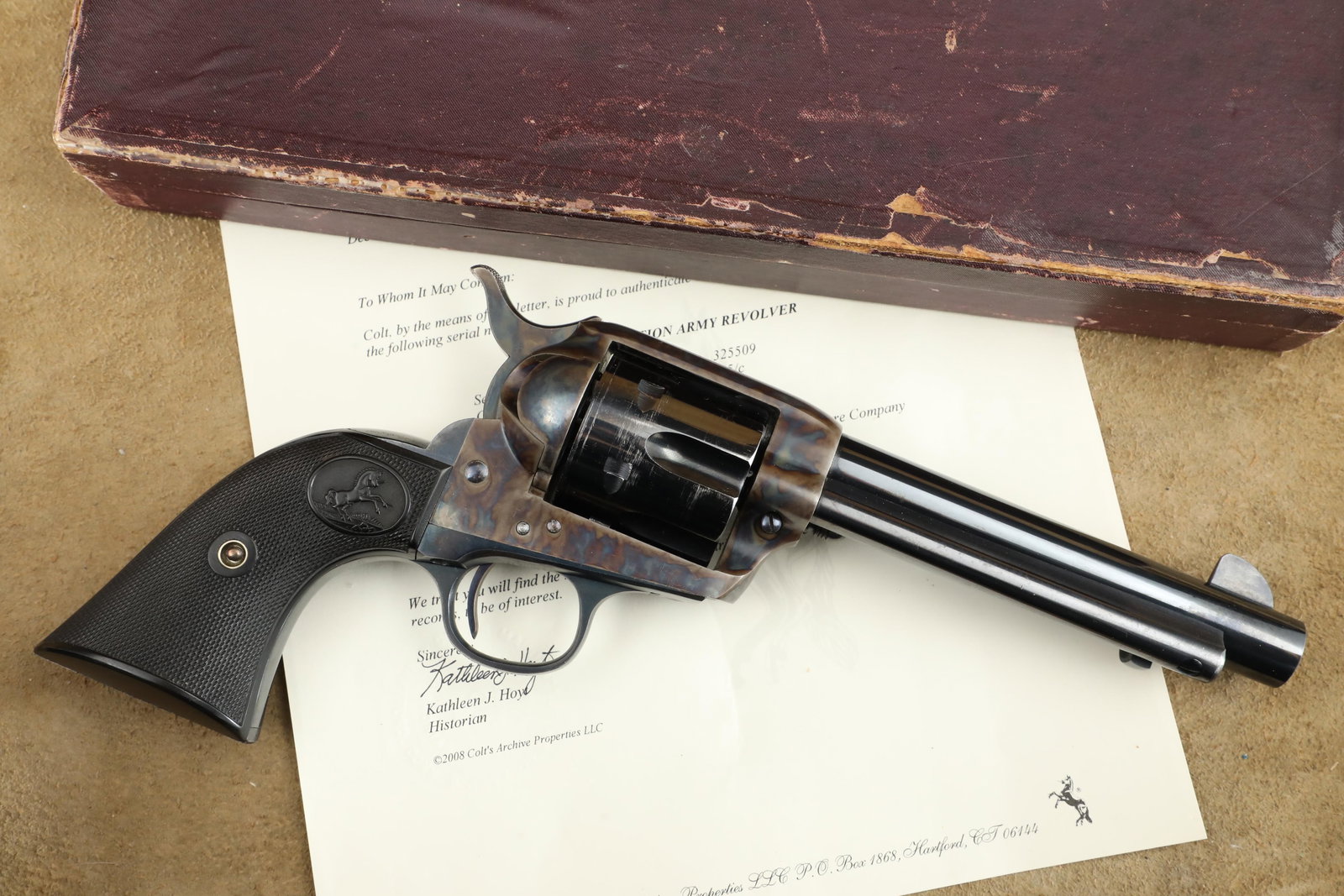 MINTY Boxed Colt 1st Generation Single Action Army SAA 5 1/2" .45 Revolver, 1913 C&R (1 of 20)
