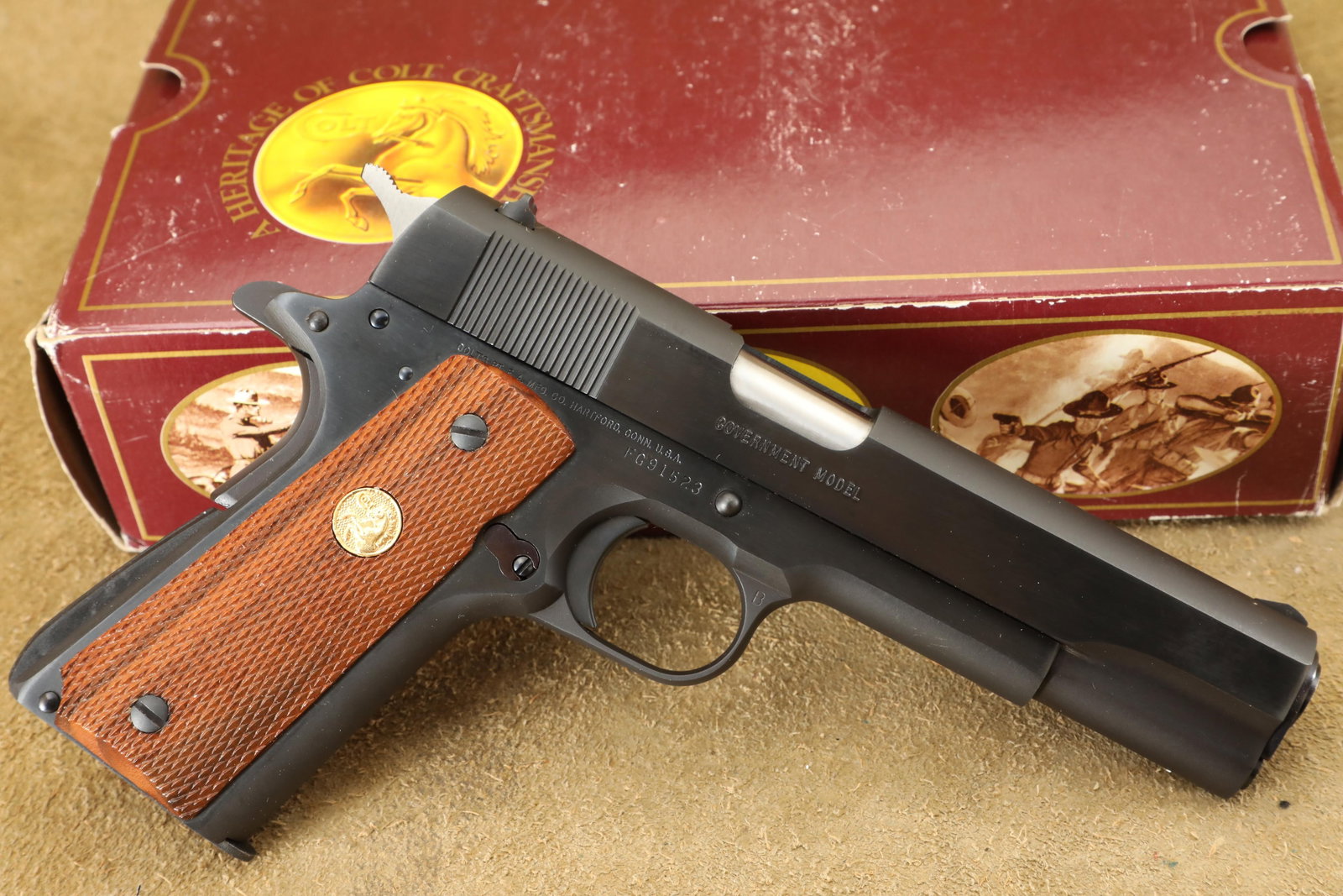 Boxed Colt MK IV Series 80 Government Model 1911 .45 Auto 5" Semi Automatic Pistol, 1989 (1 of 20)