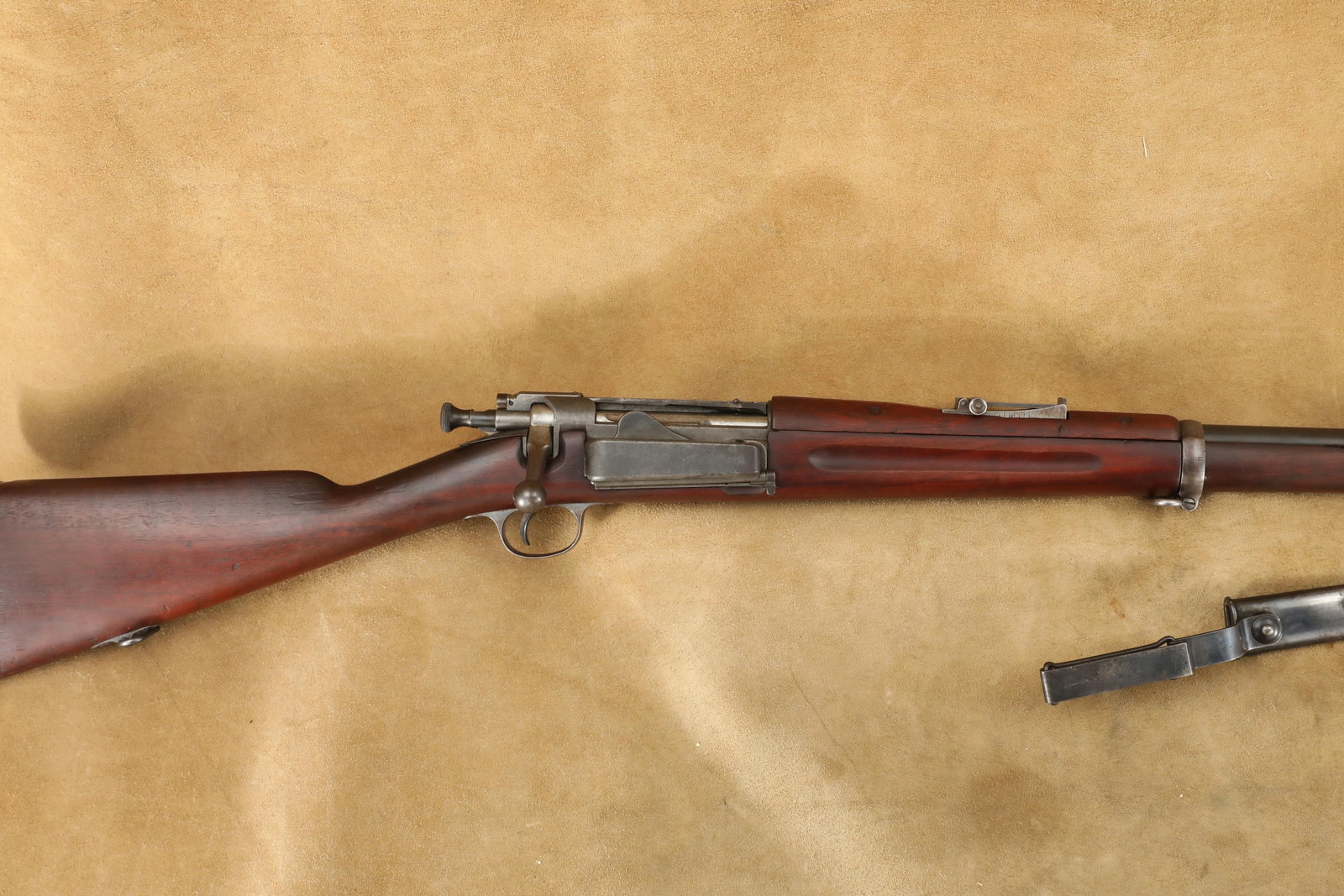 1st Year Springfield 1894 Krag .30-40 Krag 30" Bolt Action Rifle & Bayonet, MFD 1894 Antique (1 of 20)