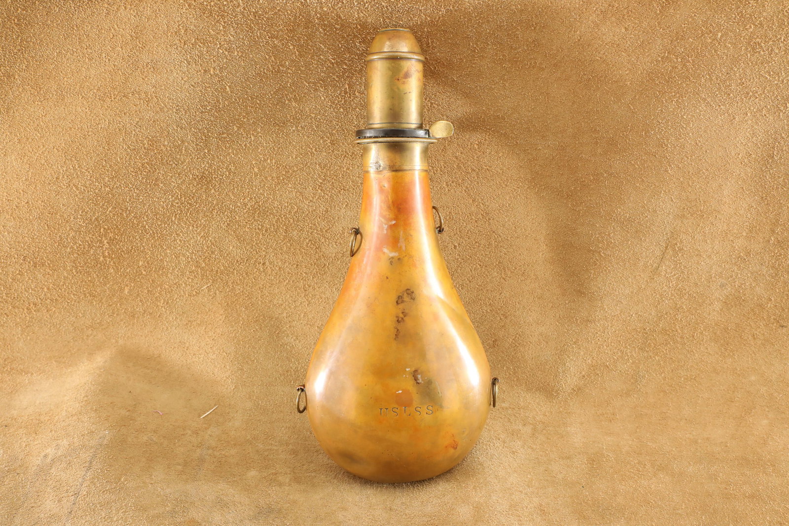 Antique 1880s U.S. Life Saving Service Lyle Gun Powder Flask (1 of 6)