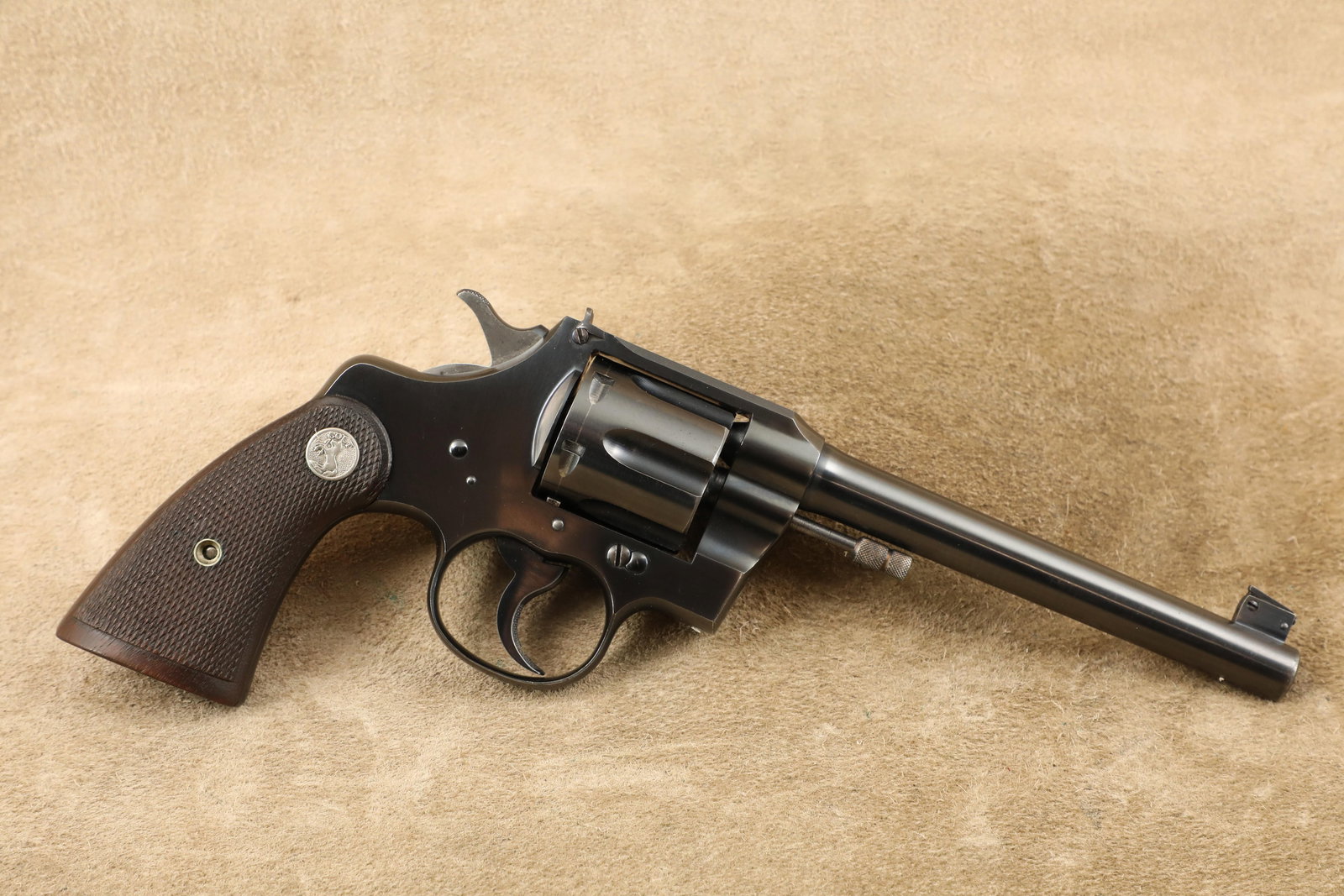 Early Colt Officer's Model Target OMT 3rd Issue 6" .22 LR Double Action Revolver, 1930 C&R: Make: Colt Model: Officer’s Model Target Third Issue Serial Number: 739 Year of Manufacture: 1930 Caliber: .22 Long Rifle Action Type: Single Actio