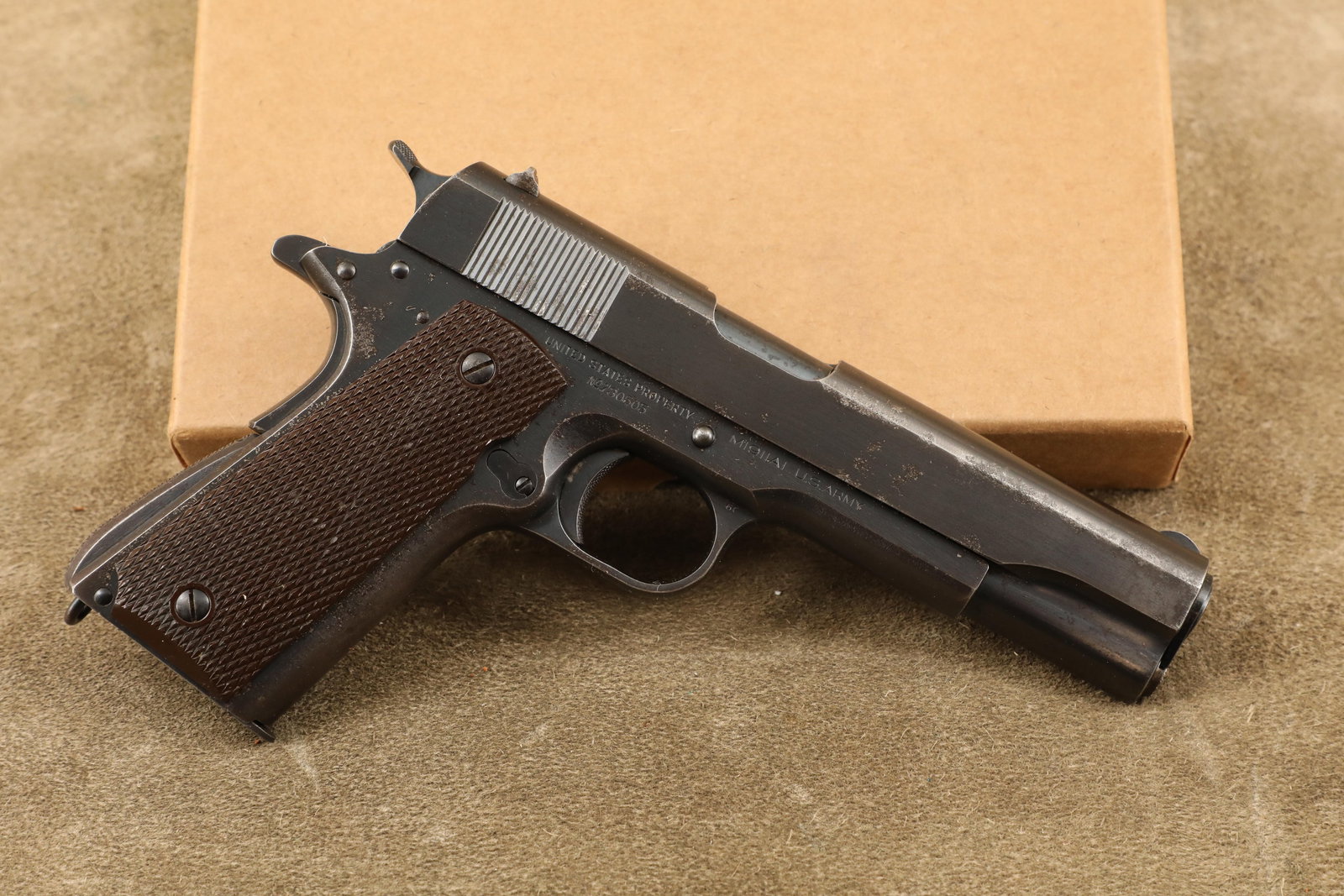 Pre-WWII Matching Colt M1911A1 US Army .45 ACP Military Semi-Automatic Pistol, 1941 C&R (1 of 20)