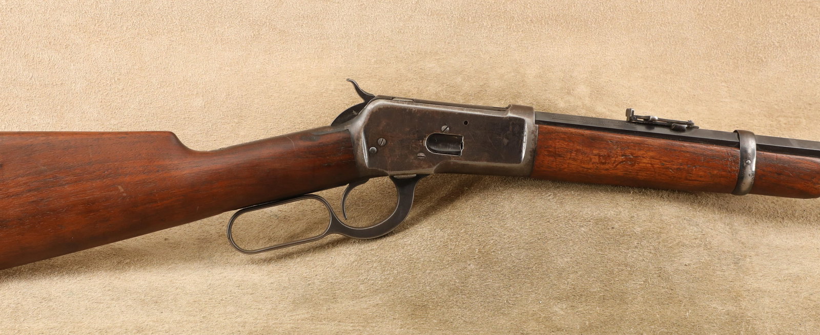 Winchester 1892 Saddle Ring Carbine 20" Octagon Smooth Bore “Movie Gun?? .44 WCF Lever Rifle 1929 (1 of 20)