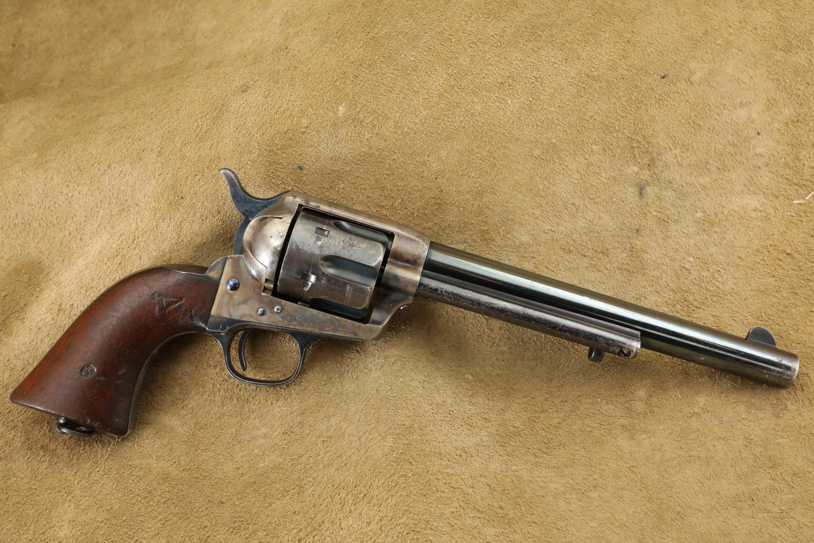 Colt US Model 1873 Cavalry NY Militia Long Artillery SAA .45 Single Action Army Revolver 1885 (1 of 20)
