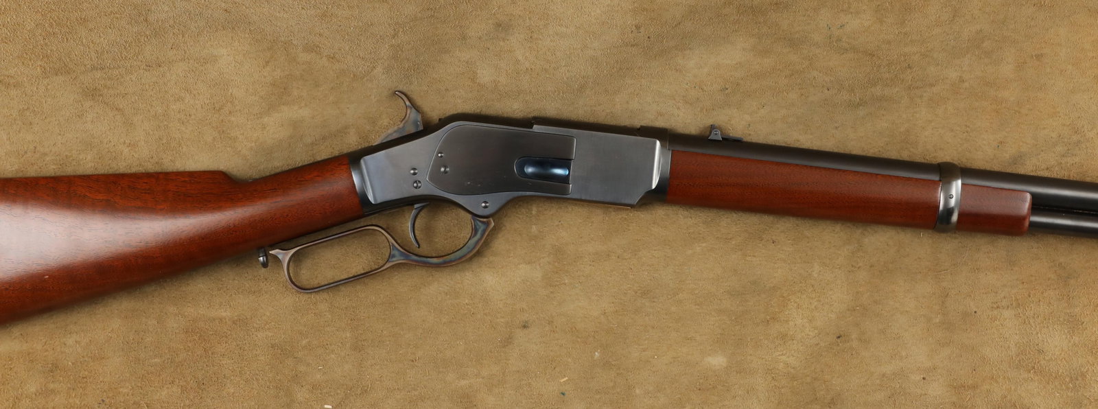 Restored Winchester 1st Model 1873 Saddle Ring Carbine SRC .44-40 WCF 20" Lever Rifle, 1876 Antique (1 of 20)
