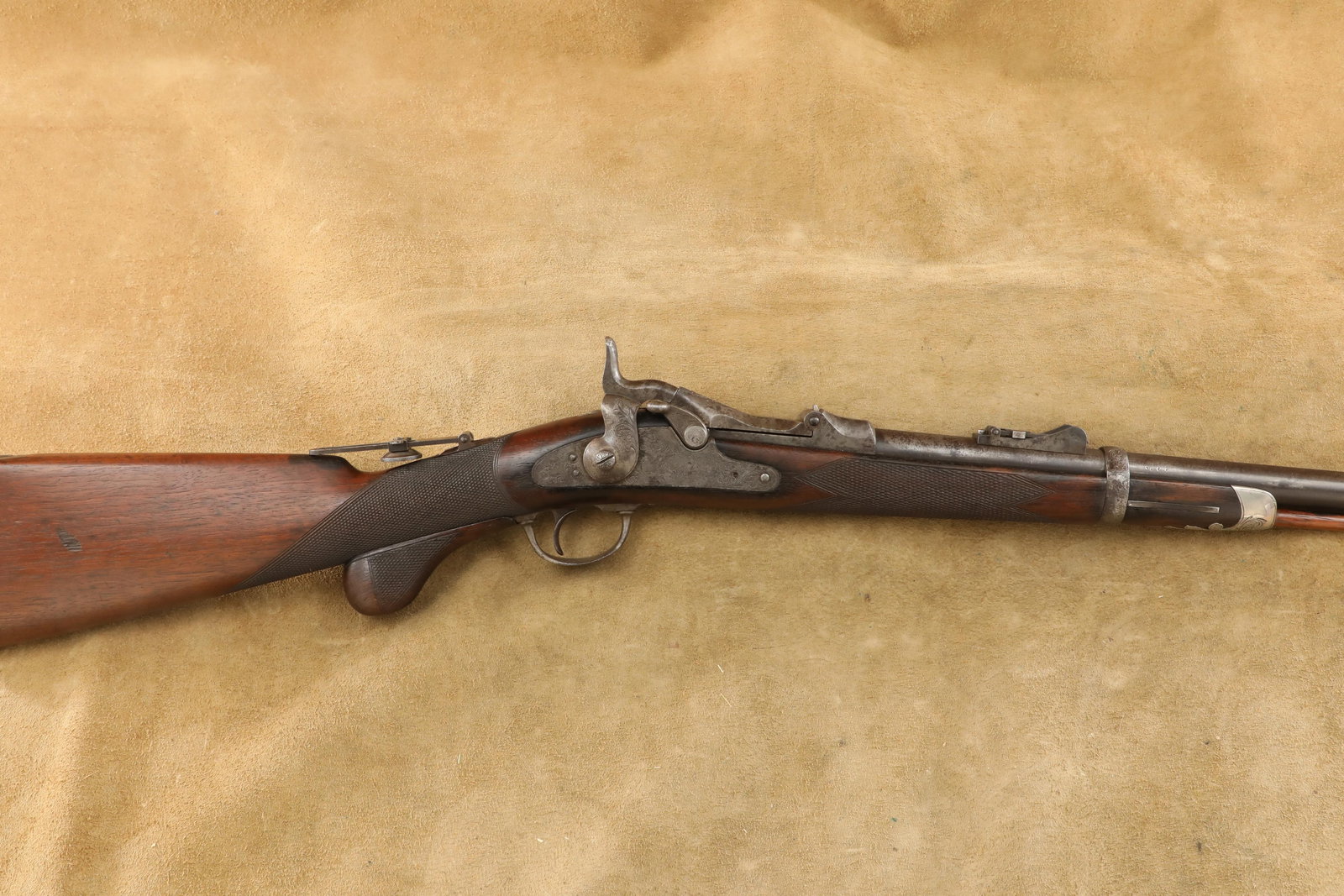 Early Type 2 Springfield Armory Officer's Model 1875 Trapdoor .45-70 Gov't Rifle, Antique (1 of 20)