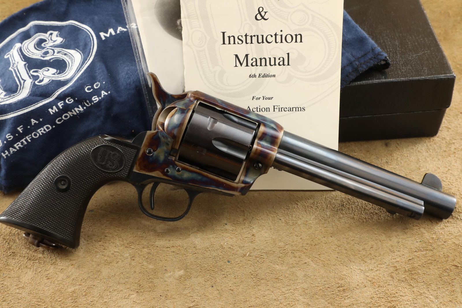 Rare Boxed USA-Made USFA U.S. Firearms "Lend-Lease" Single Action Army SAA .45 ACP Revolver (1 of 20)