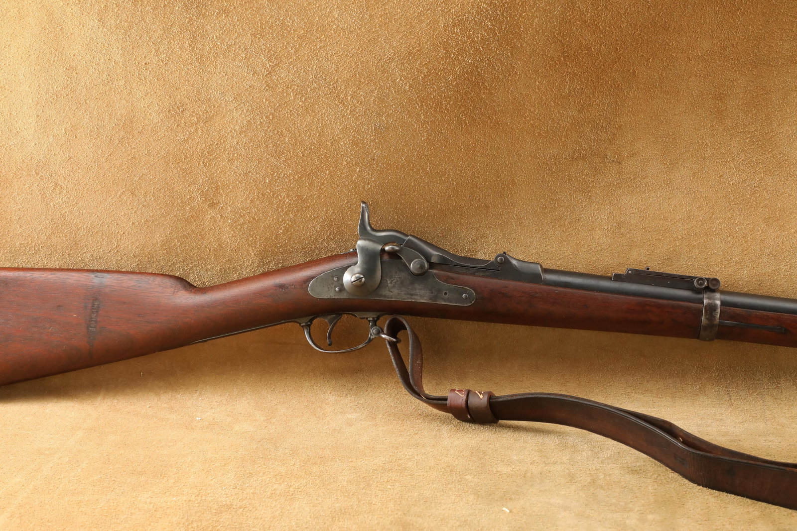 New Jersey Militia Springfield 1873 Trapdoor .45-70 Single-Shot Rifle, Bayonet, 1874 Antique (1 of 20)