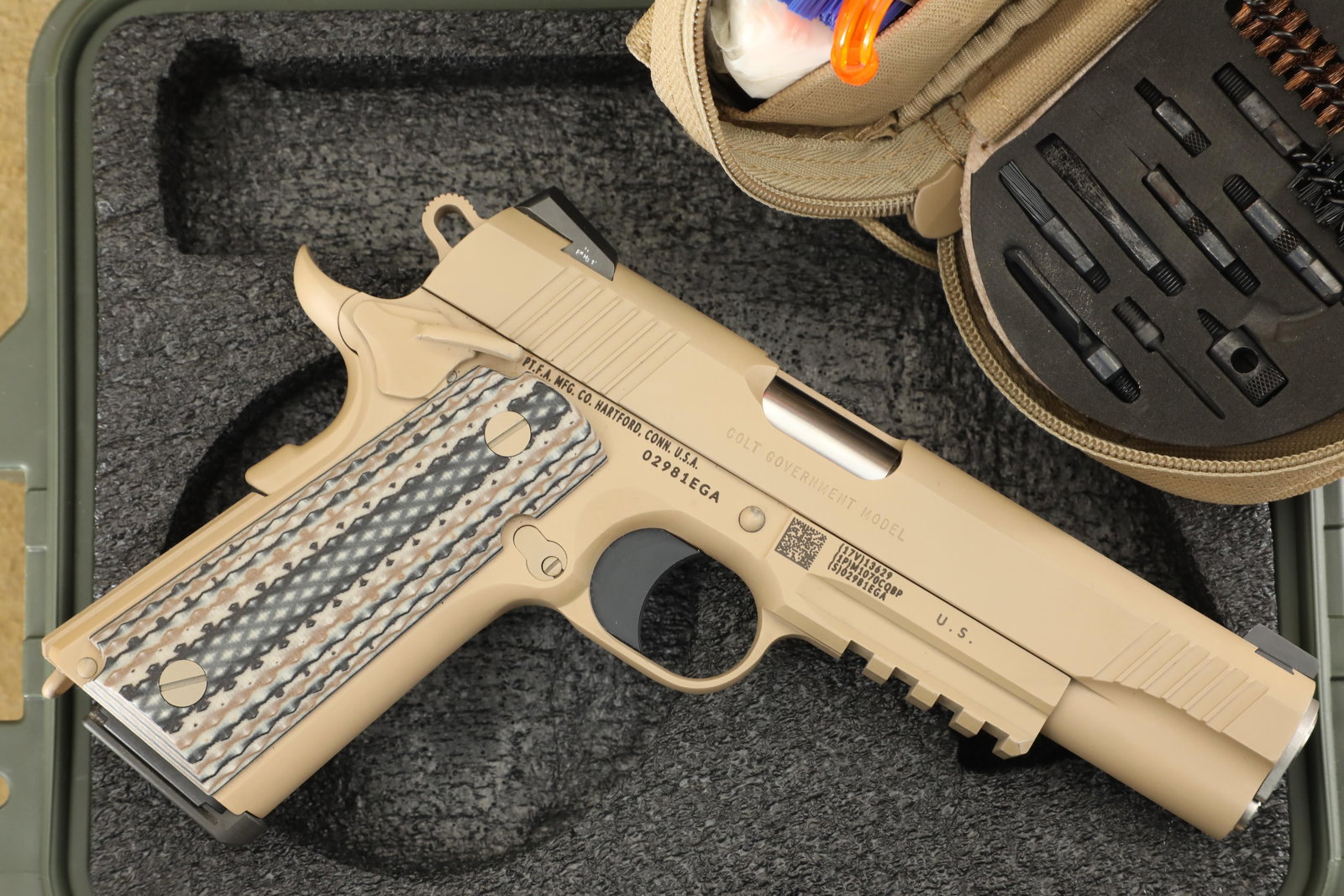 Early Commercial Colt Custom Shop M45A1 CQBP USMC Marked 1911 .45 ACP Semi Auto Pistol, 2013: Make: Colt Model: M45A1 CQBP Commercial