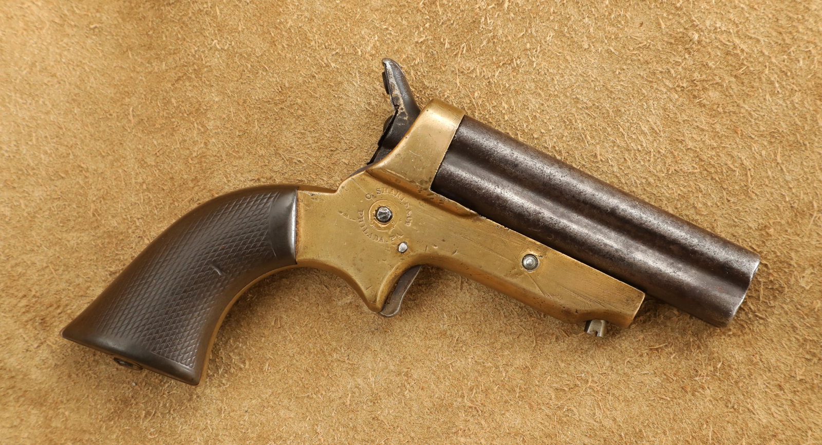 C. Sharps Model 2B .30 Long Rimfire 3" Four-Barrel Pepperbox, MFD 1859-1874 Antique (1 of 20)