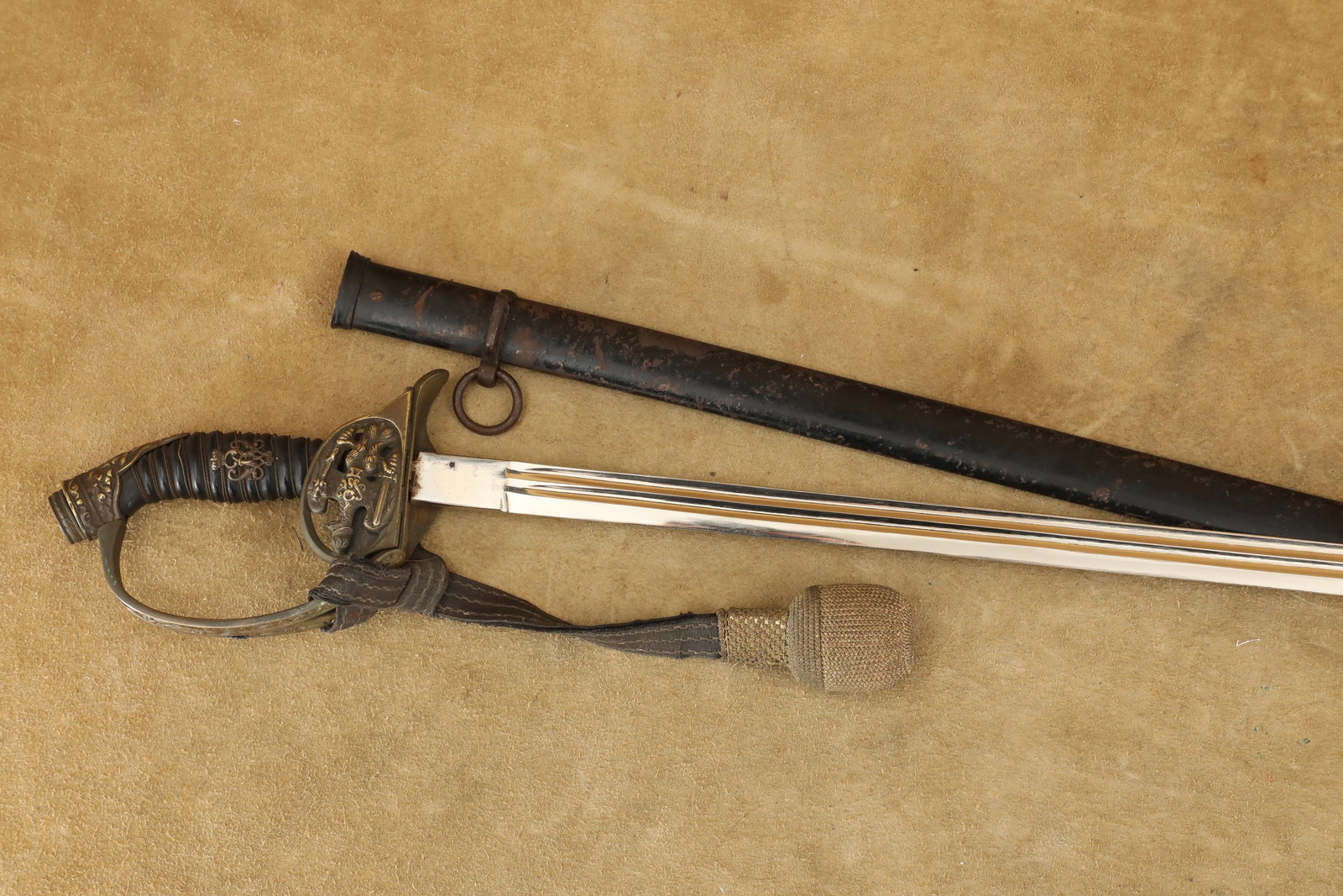 Imperial German Army WW1 Infantry Officer M-1889 Degen Sword, Sheath (1 of 20)