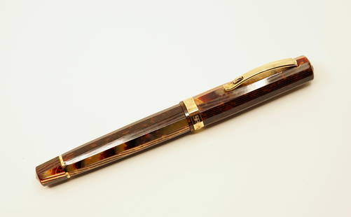 Omas Milford Arco Bronze GT Fountain Pen, Boxed: Omas Milford Arco fountain pen with box and outer box. The Arco bronze Omas pens are like no other, many brands have tried to imitate Omas when the colour came out in the 1930’s and then again in th